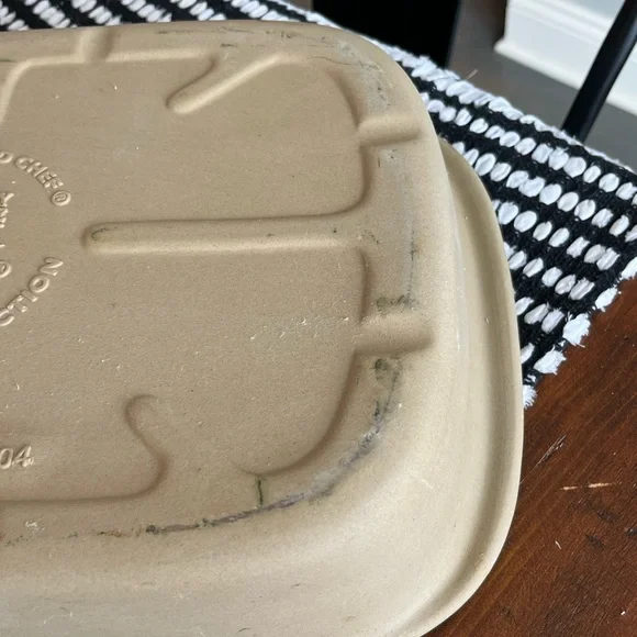 Pampered Chef Family Heritage Stoneware Rectangular Baker Roaster Pan New - Picture 3 of 9